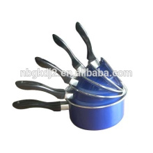 5 pcs ustensiles de cuisine en acier carbone émaillé ensemble pan de sauce